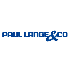 Blaues Logo mit dem Schriftzug „Paul Lange & Co“ auf weißem Hintergrund.